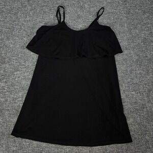 Express Black Spaghetti Strap Tunic Tank Top Size XS Adjustable Strap